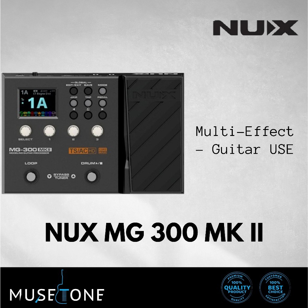 NUX MG300 MKII Guitar Modelling Processor Multi Effects Pedal (MG-300 / MG 300)
