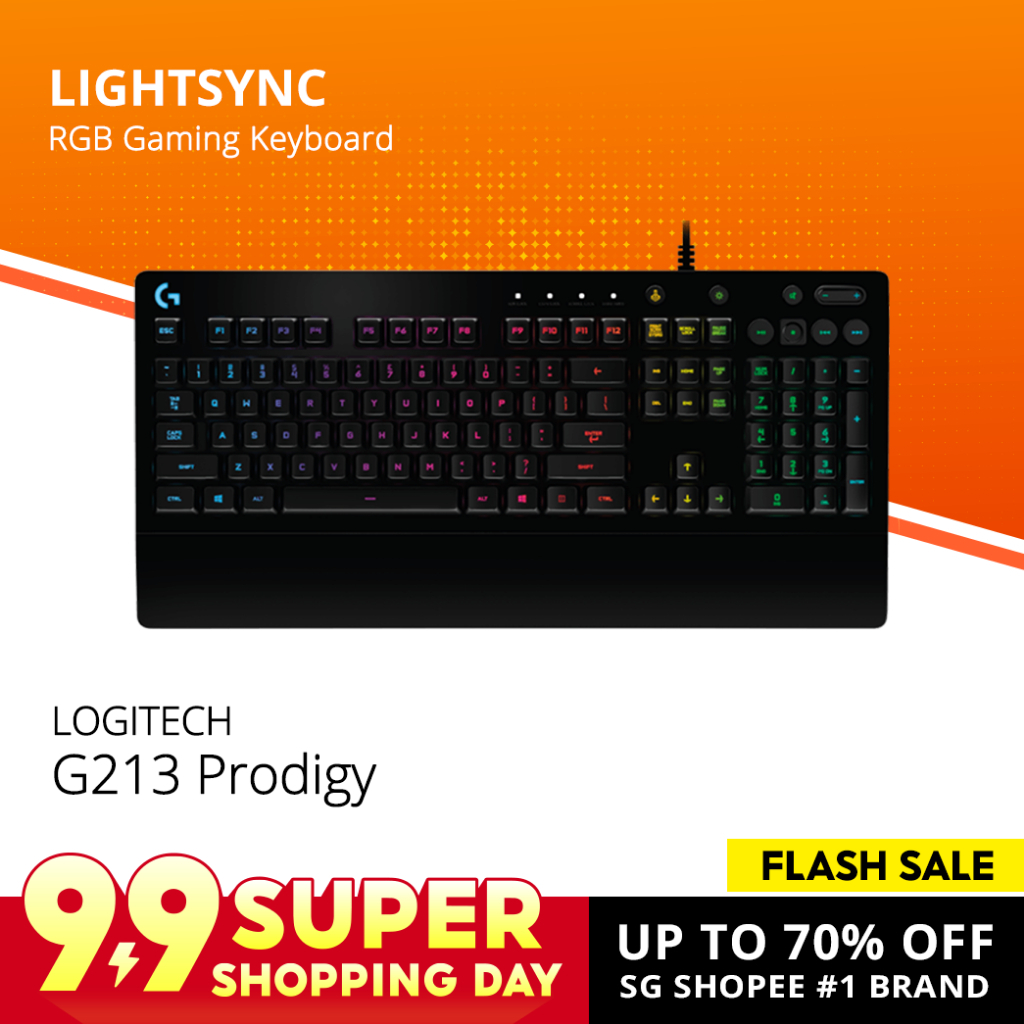 คีย์บอร์ดเกมมิ่ง Logitech G213 PRODIGY RGB