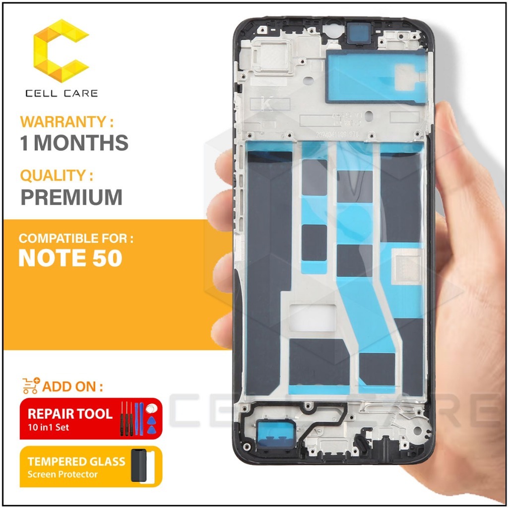 กรอบ LCD สําหรับ REALME NOTE 50 RMX3834 (ตัวเรือนด้านหน้า)