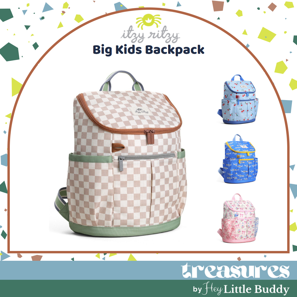 Itzy Explorer Big Kids Backpack Girl Boys School Bag Travel Hey Little Buddy