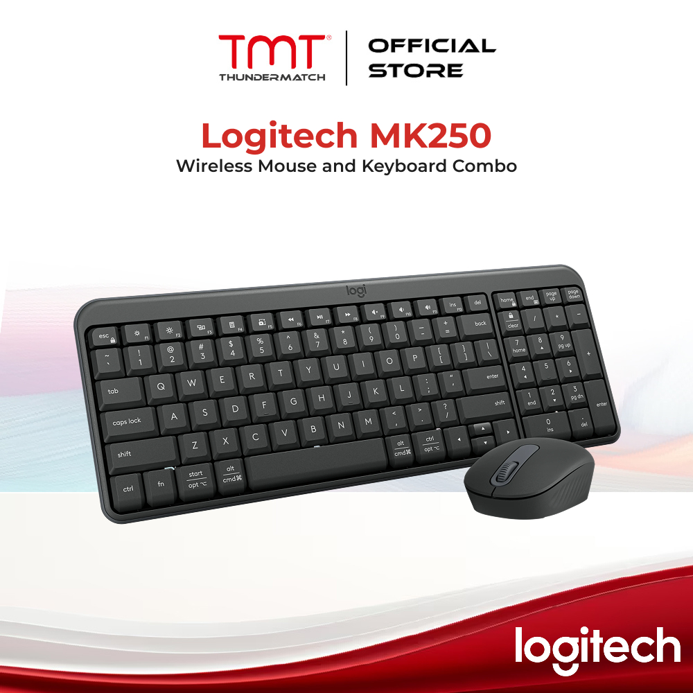เมาส์และคีย์บอร์ดไร้สาย Logitech MK250