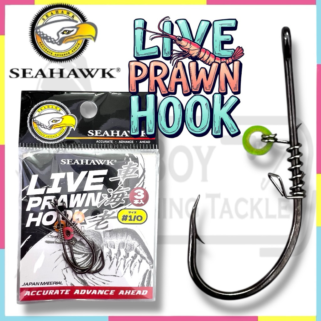 SEAHAWK LIVE PRAWN HOOK BAIT HOOK MATA UDANG