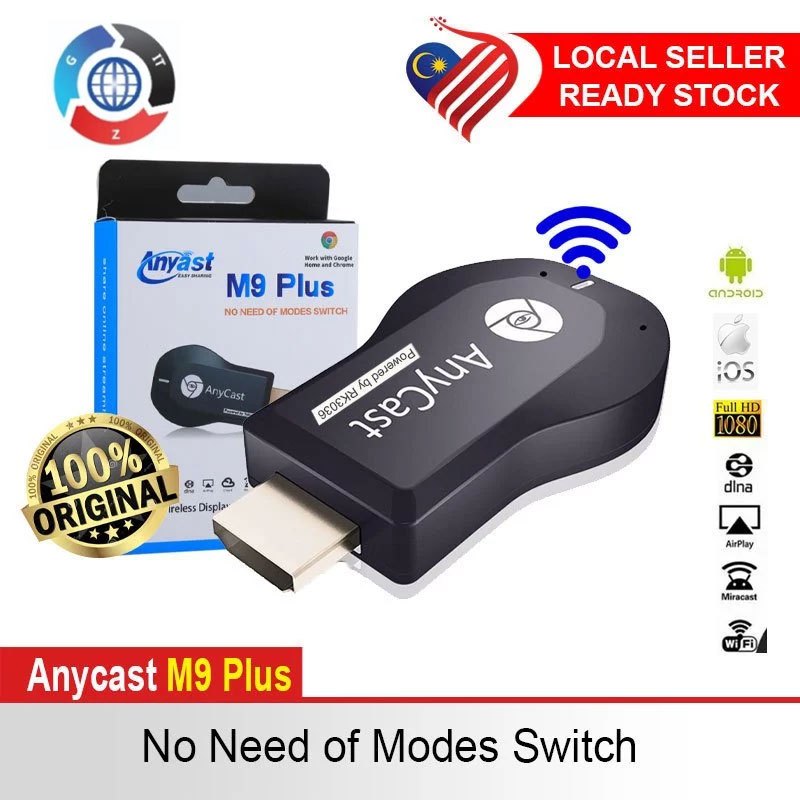M2 Plus / M9 Plus WiFi / Wireless Display Dongle 1080P HDMI TV DLNA Airplay Miracast Receiver