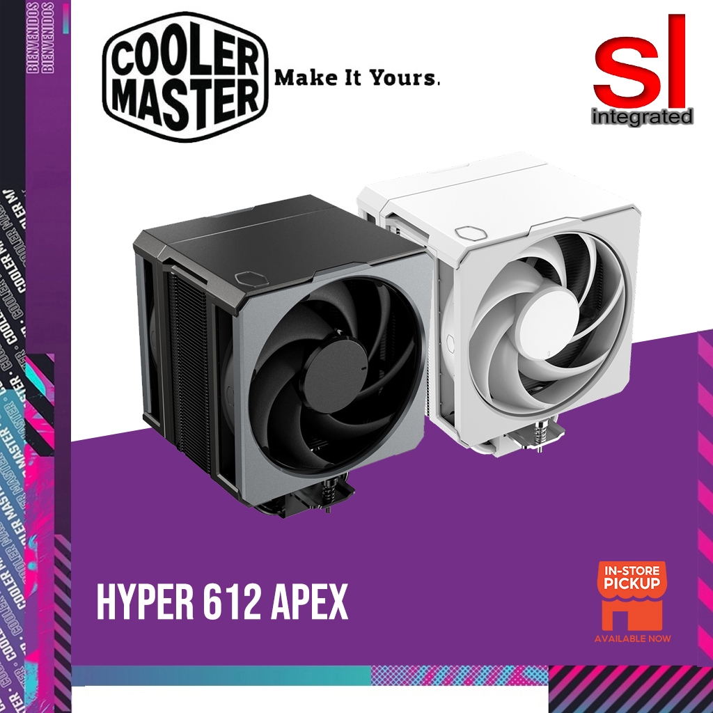 Cooler master Hyper 612 Apex CPU Air Cooler -สีดํา/ขาว