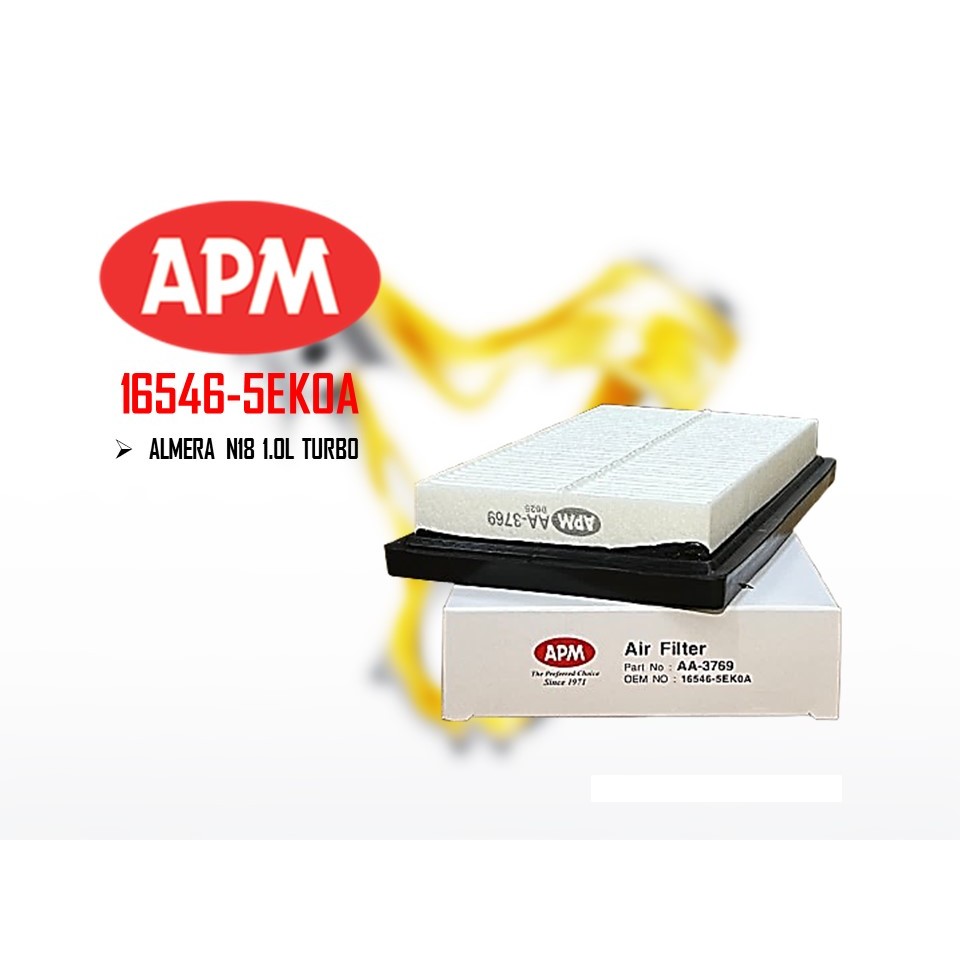 กรองอากาศ APM - Nissan Almera N18 1.0T Turbo 16546-5EK0A