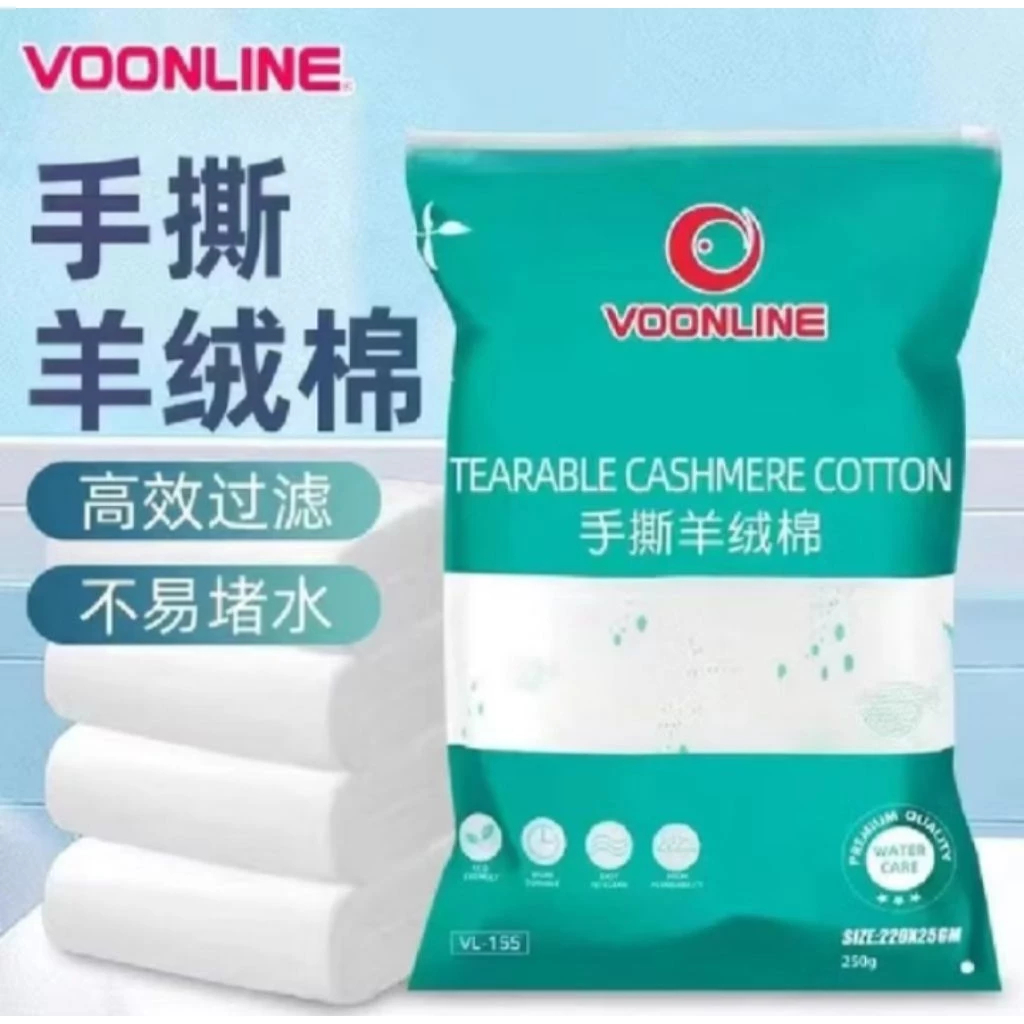 VOONLINE ผ้าแคชเมียร์แบบฉีกได้ผ้าฝ้ายกรองผ้าฝ้ายขนสัตว์ถังปลาพิพิธภัณฑ์สัตว์น้ําระบบกรองฟองน้ําความหนาแน่นสูง