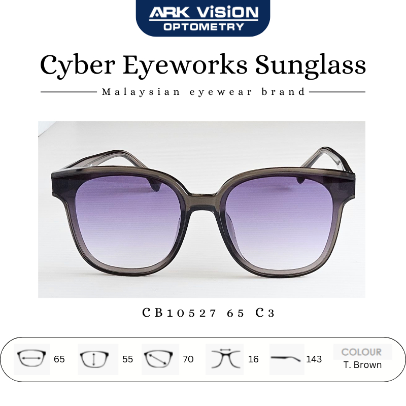 Cyber Eyeworks Sunglass (T.Brown ไซส์ 65 รุ่น CB10527 65 C3)