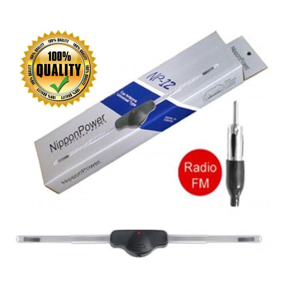 NIPPON POWER รถเสาอากาศกระจก FM Universal ประเภท NP 12 NP 27 NP 28 NP 29 NP28S