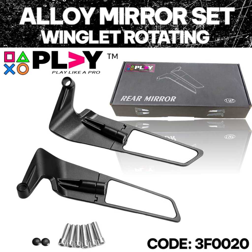 เล่นโลหะผสม UNIVERSAL WINGLET ROTATING SIDE MIRROR Y15 Y16 RSX RSX VF3I R15 NVX NMAX VARIO LC135 MT1