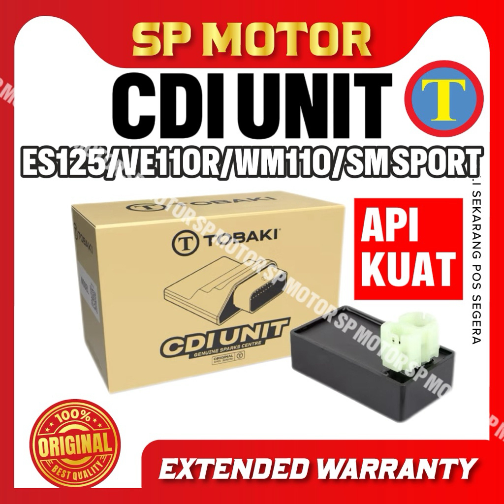 ES125 / VE110R / WM110 / SM SPORT110E (N2) CDI UNIT STANDARD CDI STD STRONG FIRE 100% TOBAKI