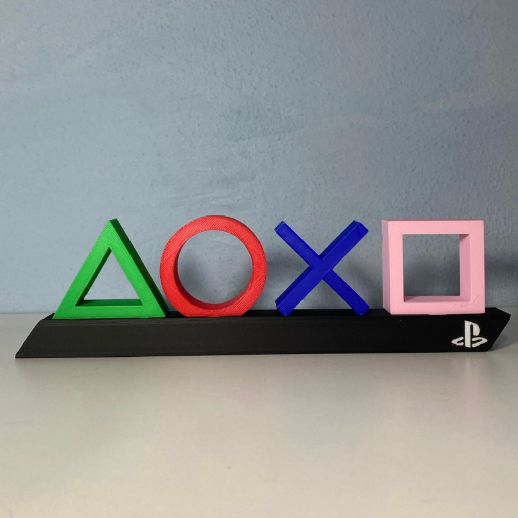 Playstation Icons Symbol (Ver 2) ของตกแต่งโต๊ะทํางาน