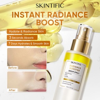 SKINTIFIC Radiance Booster Serum Spray Facial Oil Strengthen Skin barrier Intensive Hydration|Dry Skin daily use