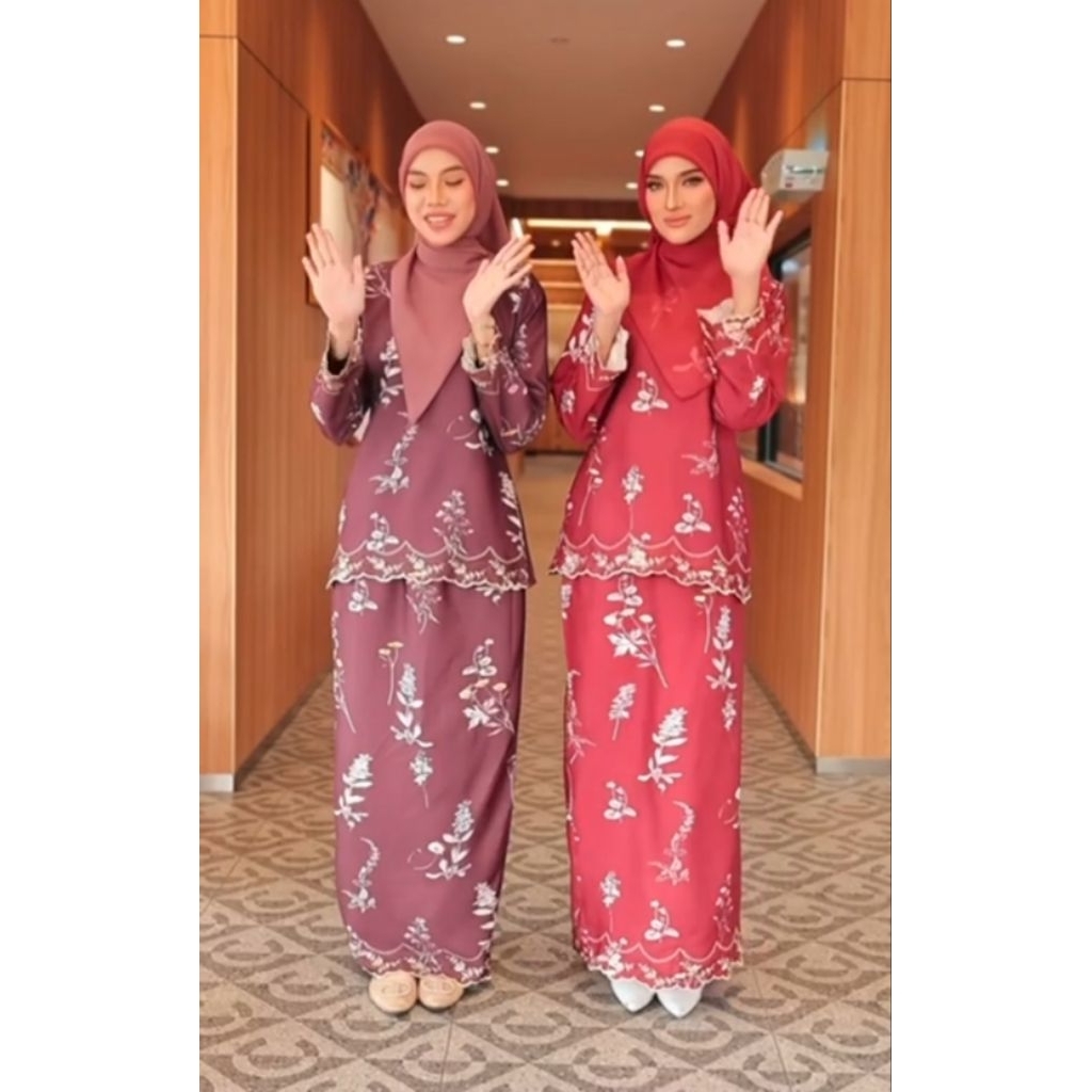 MONIKA EMBROIDERED KEDAH KURUNG✨ เชลาสวัน