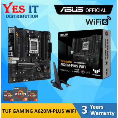 ASUS TUF GAMING A620M-PLUS WIFI mATX เมนบอร์ด AMD AMD AM5