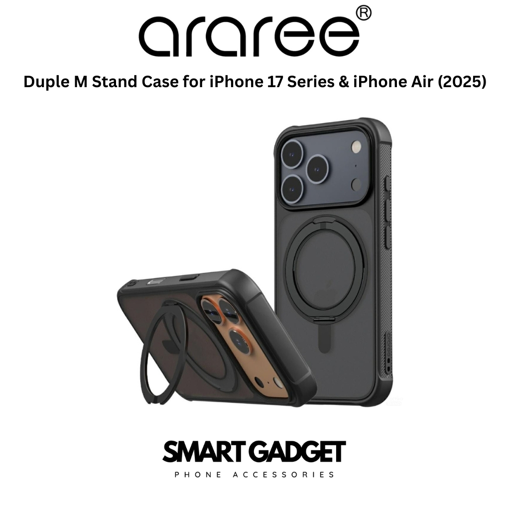 Araree Duple M Stand Case สําหรับ iPhone 17/Air/17 Pro/17 Pro Max/18 Pro/18 Pro Max (2025/2026)