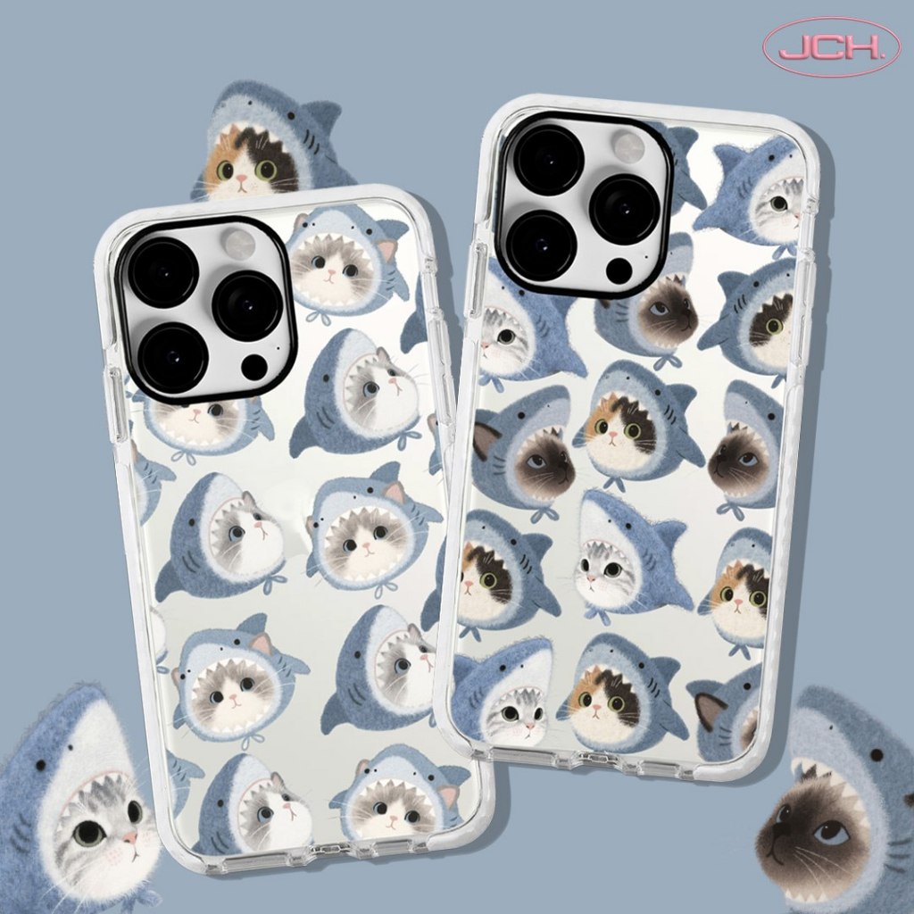 SHARKYKITTY CASE Bumper Neon Case Casing IP 11 ถึง 17 PRO MAX