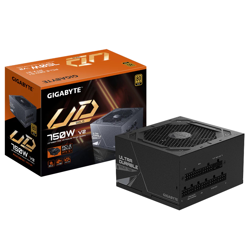 GIGABYTE [ UD750GM PG5 V2 / UD850GM PG5 V2 / UD1000GM PG5 V2 ] ATX 3.1 (PCIe 5.1) 80+ Gold Fully Mod
