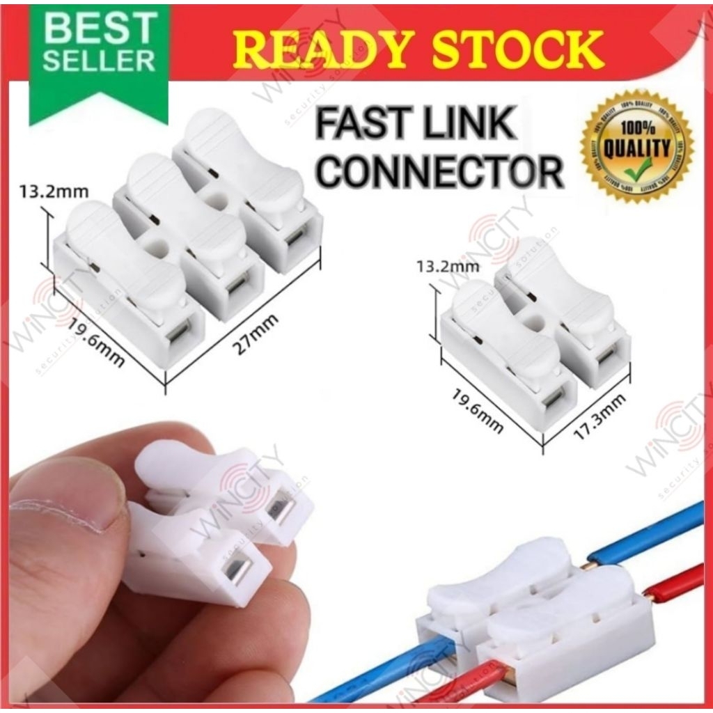WSS Fast Wire Connector Quick Connector ขั้วต่อสายไฟสายไฟ CH-2 CH-3
