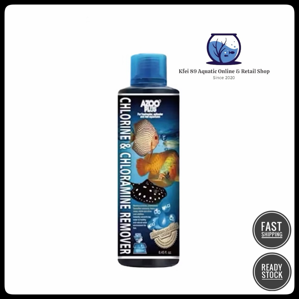 KFEI89 X AZOO Plus คลอรีนและคลอรามีน รีมูฟเวอร์ แอนตี้คลอรีน วอเตอร์ คอนดิชั่นเนอร์