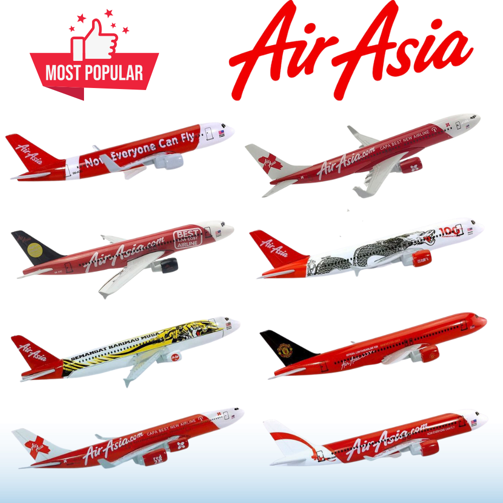 16 ซม.Air Asia Airlines B747/B777/A320/A380 Miniature Resin Passenger Cargo เครื่องบินเครื่องบินรุ่น