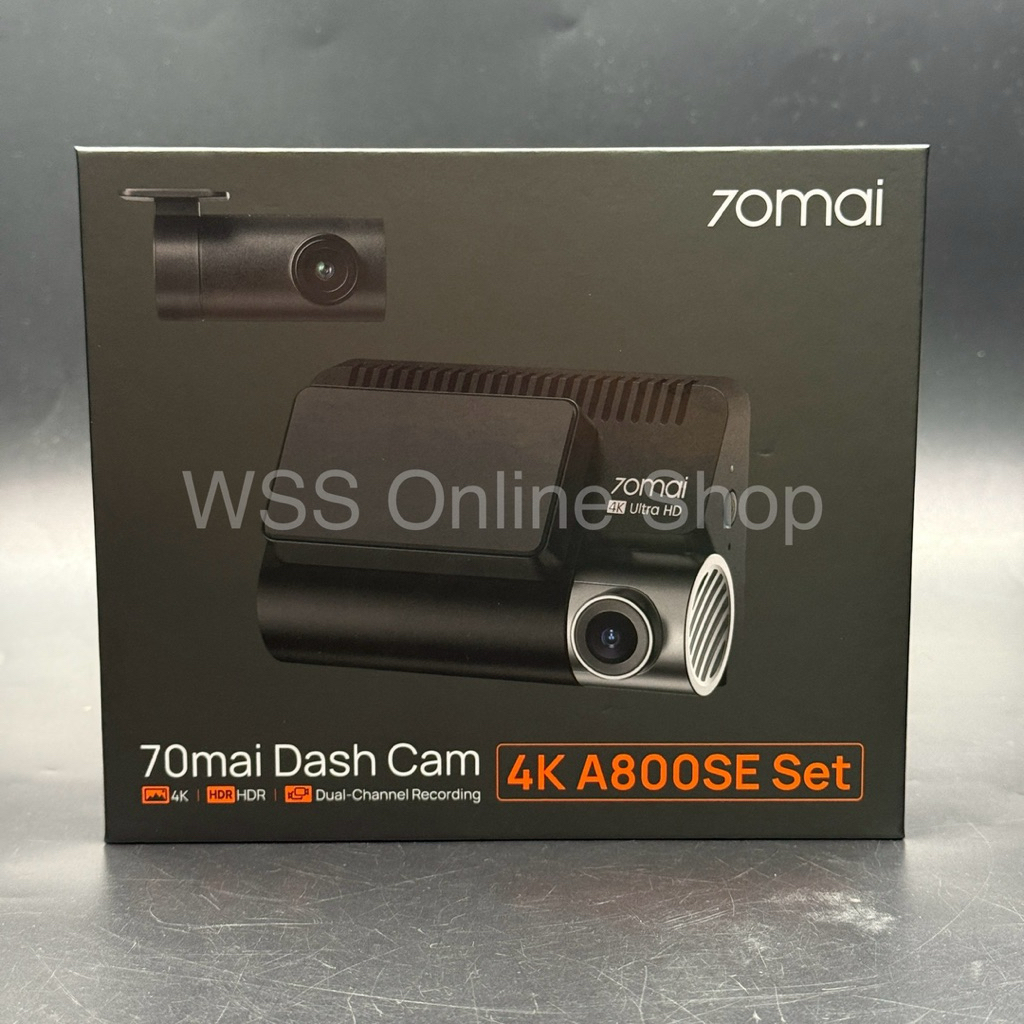 [70Mai - A800SE] ชุด HD Dash Cam 4K หน้าและหลัง