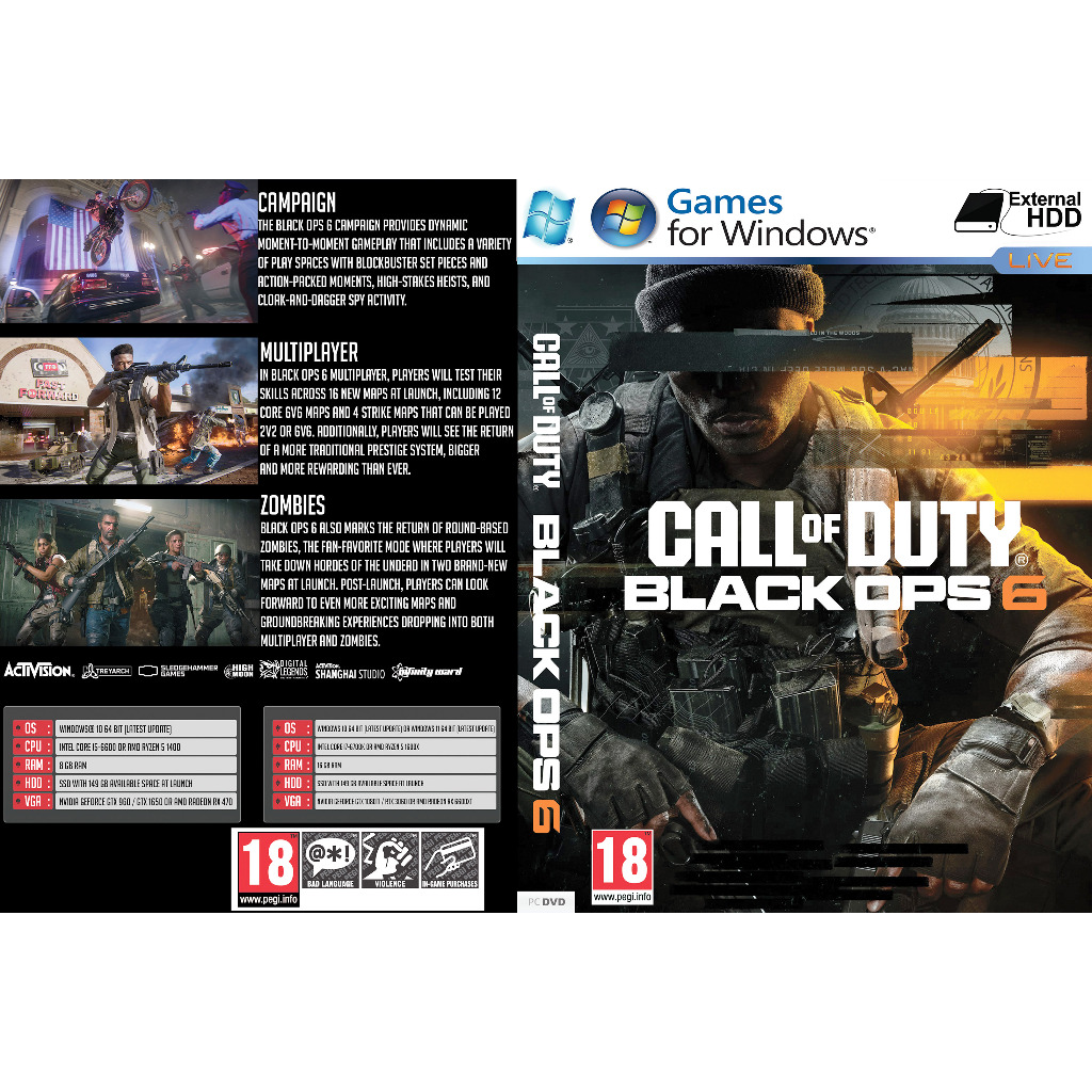 Call of Duty: Black Ops 6 – v11.1.21663693 (เฉพาะแคมเปญ) เกมพีซี [ออฟไลน์ INSTALLATION]