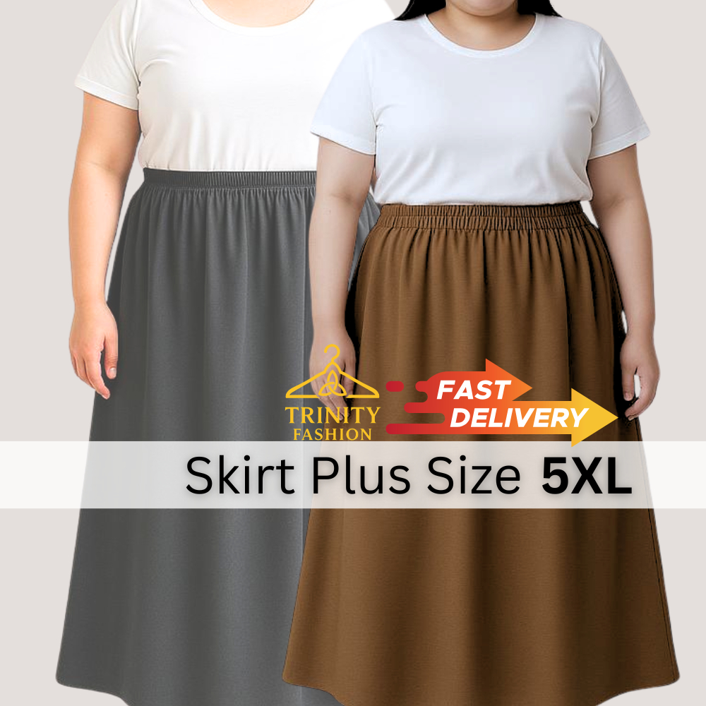 กระโปรงผู้หญิงขนาดบวก 5xL จัดส่งครั้งแรก