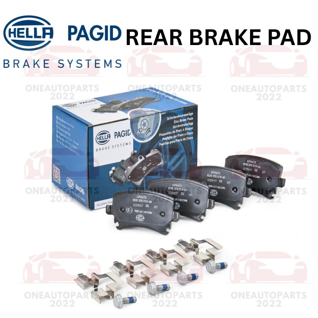 HELLA PAGID GERMANY REAR BELAKANG BRAKE PAD AUDI TTS 8J3 8J9 2.0TFSI A4 B7 A6 C6 2.4 GOLF MK5 2.0 GT