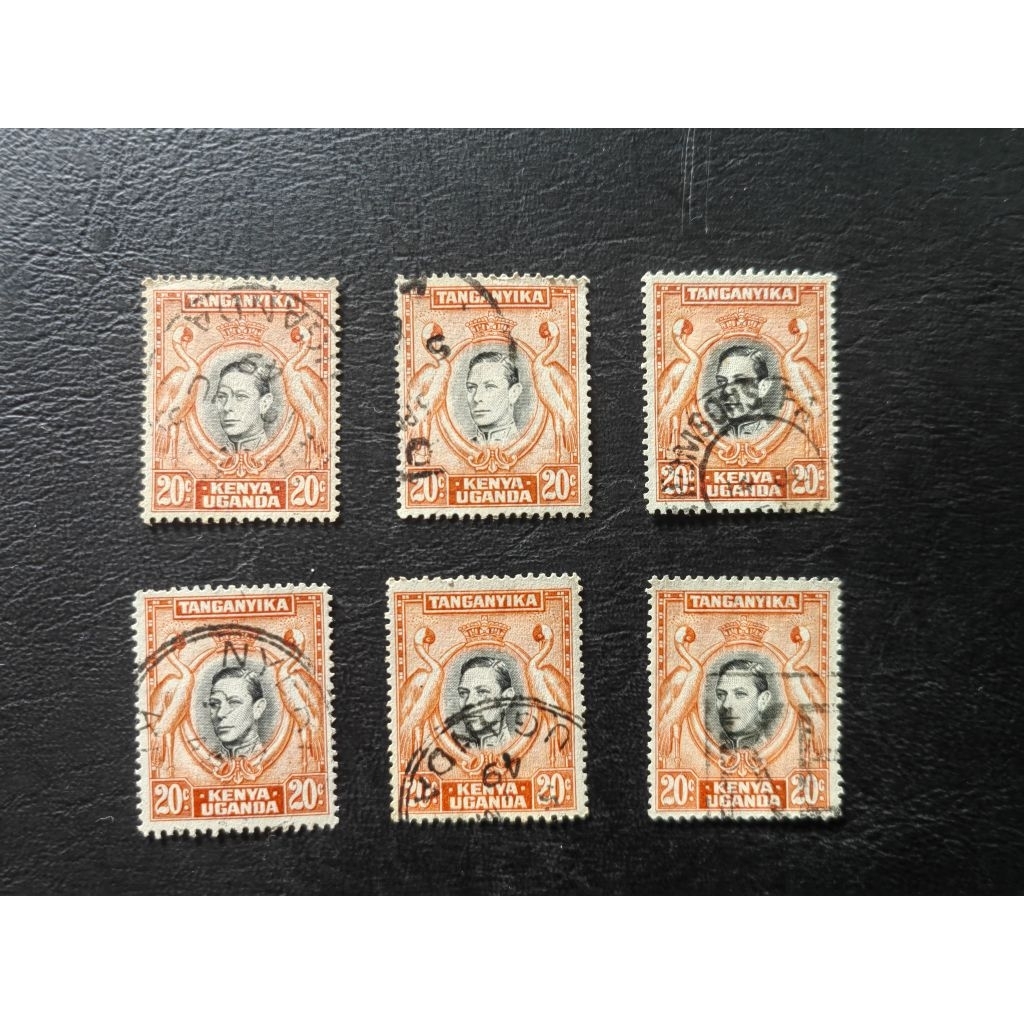 [s68] แสตมป์ Uganda kenya 6 ชิ้น