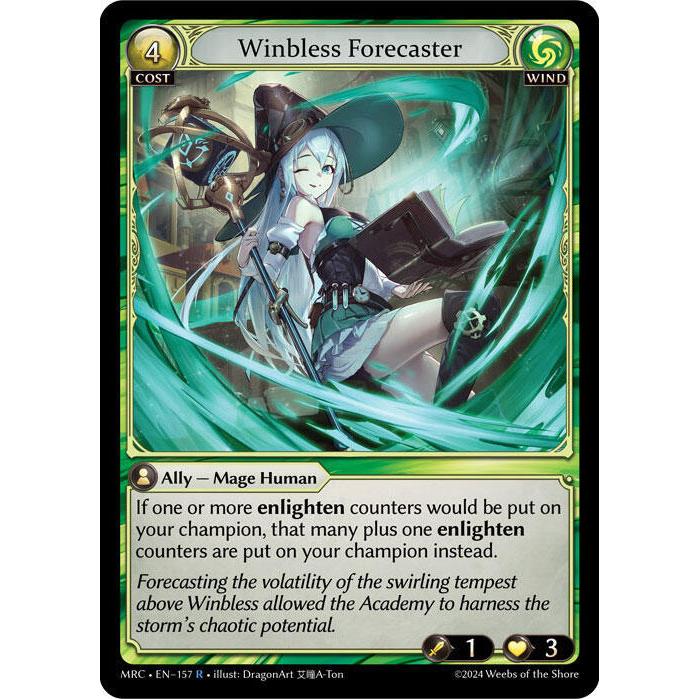 💥 Grand Archive TCG | Winbless Forecaster (R) | EN-157 การ์ดเดี่ยว MRC