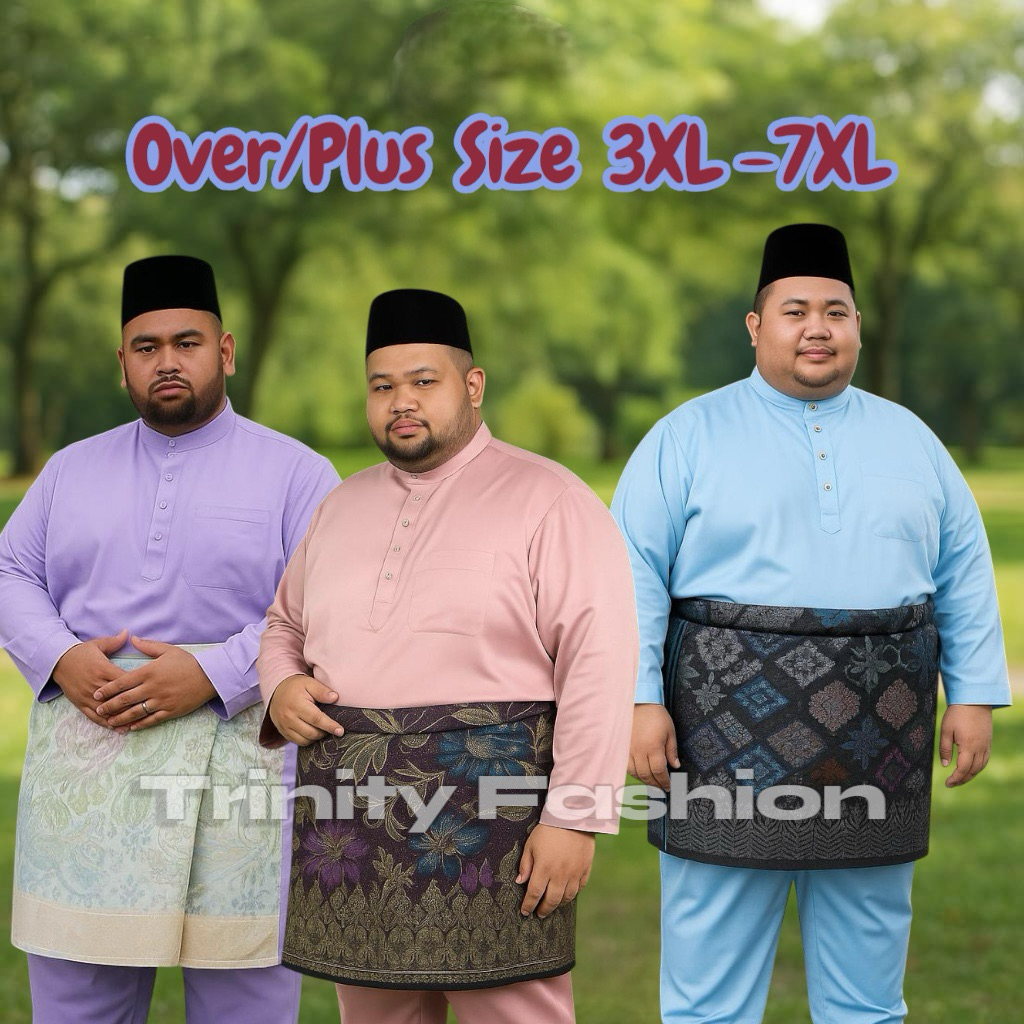 Baju Melayu Traditional Plus Size (3XL – 6XL)