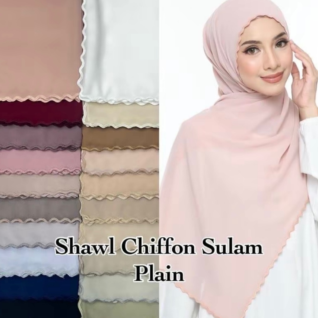 SHAWL SULAM KLASIK - CHIFON PREMIUM 72INCH
