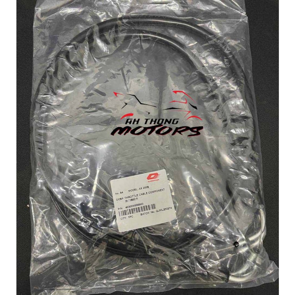 QJMOTOR AX200S สายคันเร่ง/ Tali Minyak QJMOTOR - 40300M550000