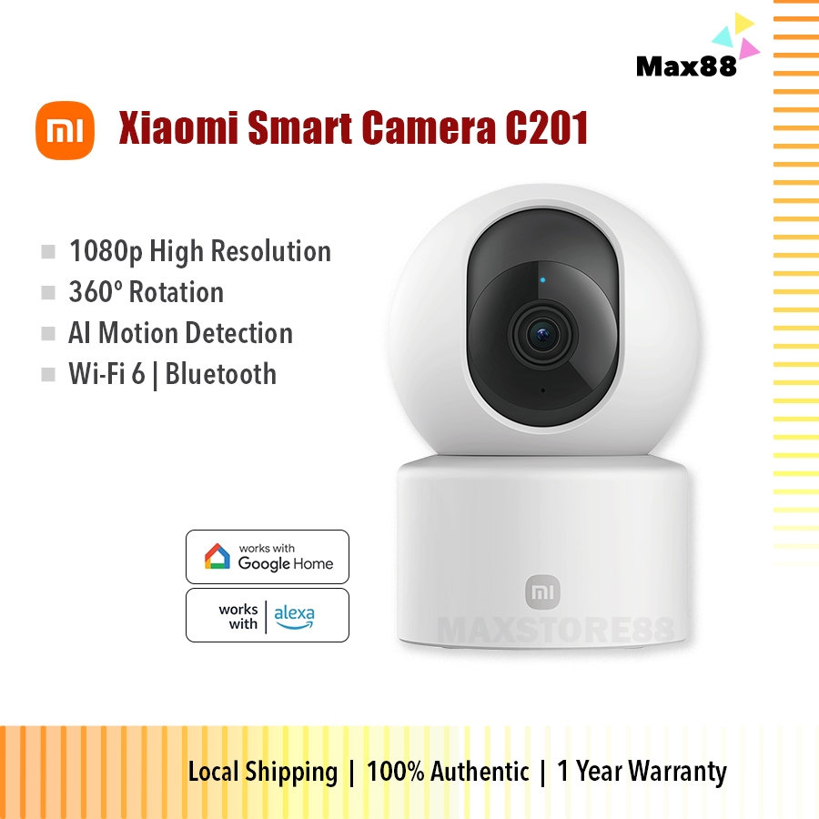 กล้องสมาร์ท Xiaomi C201 ความละเอียด Full HD Color Night Vision การสื่อสารสองทาง