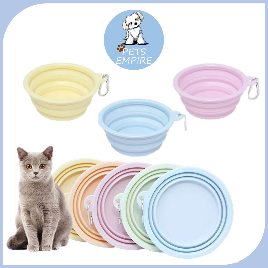 Pets Empire Pets ชามพับได้ Mangkuk Kucing