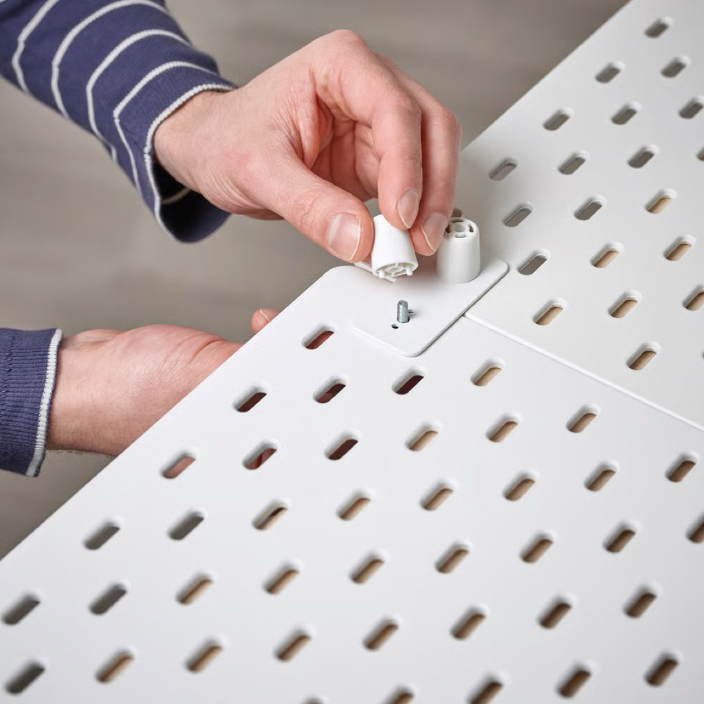 Connector สําหรับ SKÅDIS Pegboard IKEA เข้ากันได้กับ 3D พิมพ์คลิป Joint Custom Hook Adapter Organizer อุปกรณ์เสริม