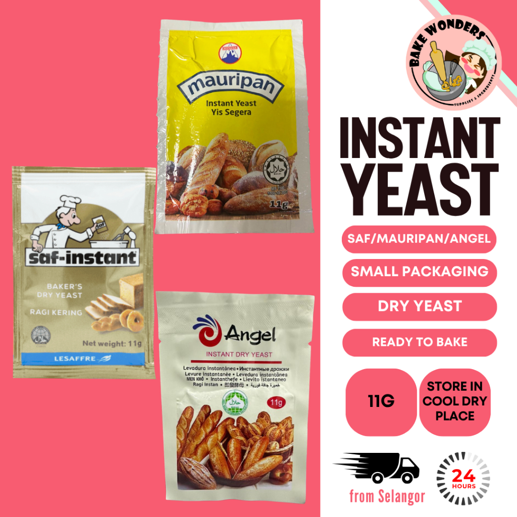 Angel Instant Yeast/ Muripan Instant Yeast/ SAF Instant Yeast/ Yis Segera/Yis Kering/ ยีสต์แห้ง (ชุด