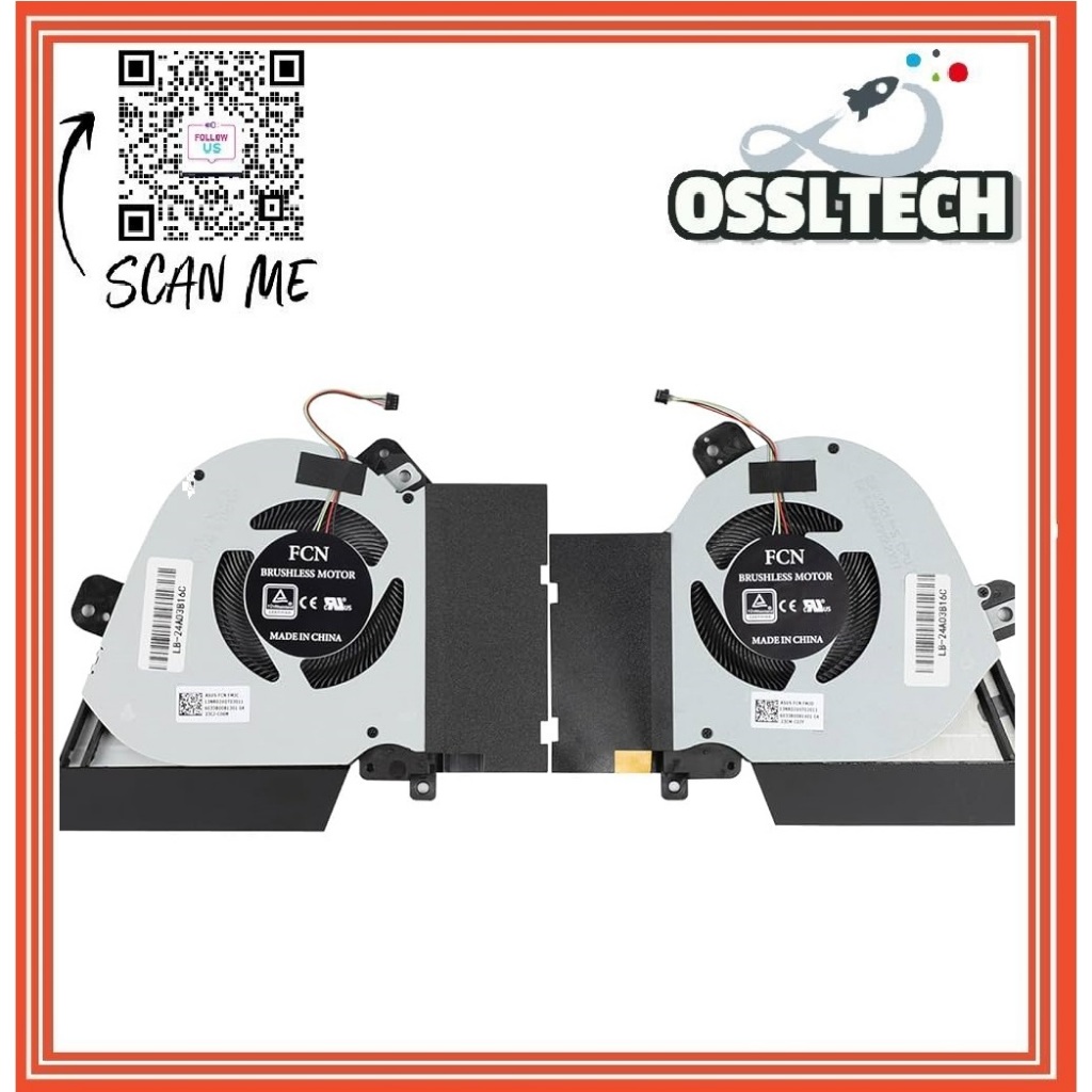 Asus ROG Zephyrus GU502 GA502D GA502DU GU505 GU505DU พัดลมระบายความร้อน CPU GPU