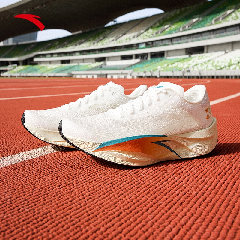 ANTA Men C202 6 Carbon Fibre Marathon Running Shoes 1125C5575-3 -WHITE/WHITE/GREEN (Kasut Larian Lel