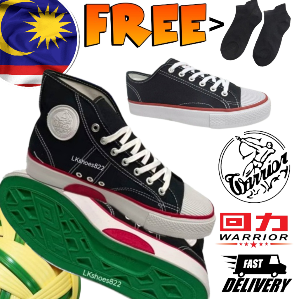 WARRIOR / Kasut Tak Warrior / Kasut Sepak Tak / Kasut Nanyang / รองเท้าผ้าใบ / Low Cut