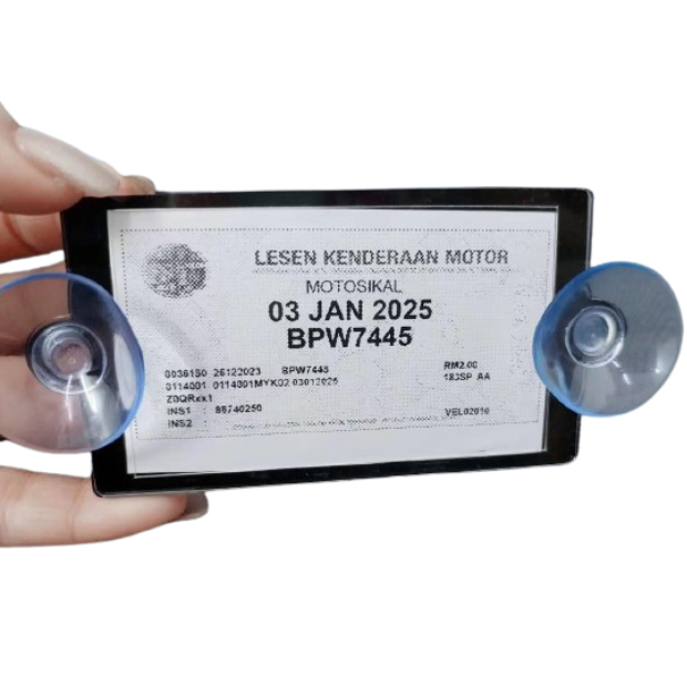 Universal Car New Roadtax Holder Small /e-LKM Road Tax Holder / Digital QR Code Car Logo Roadtax Hol