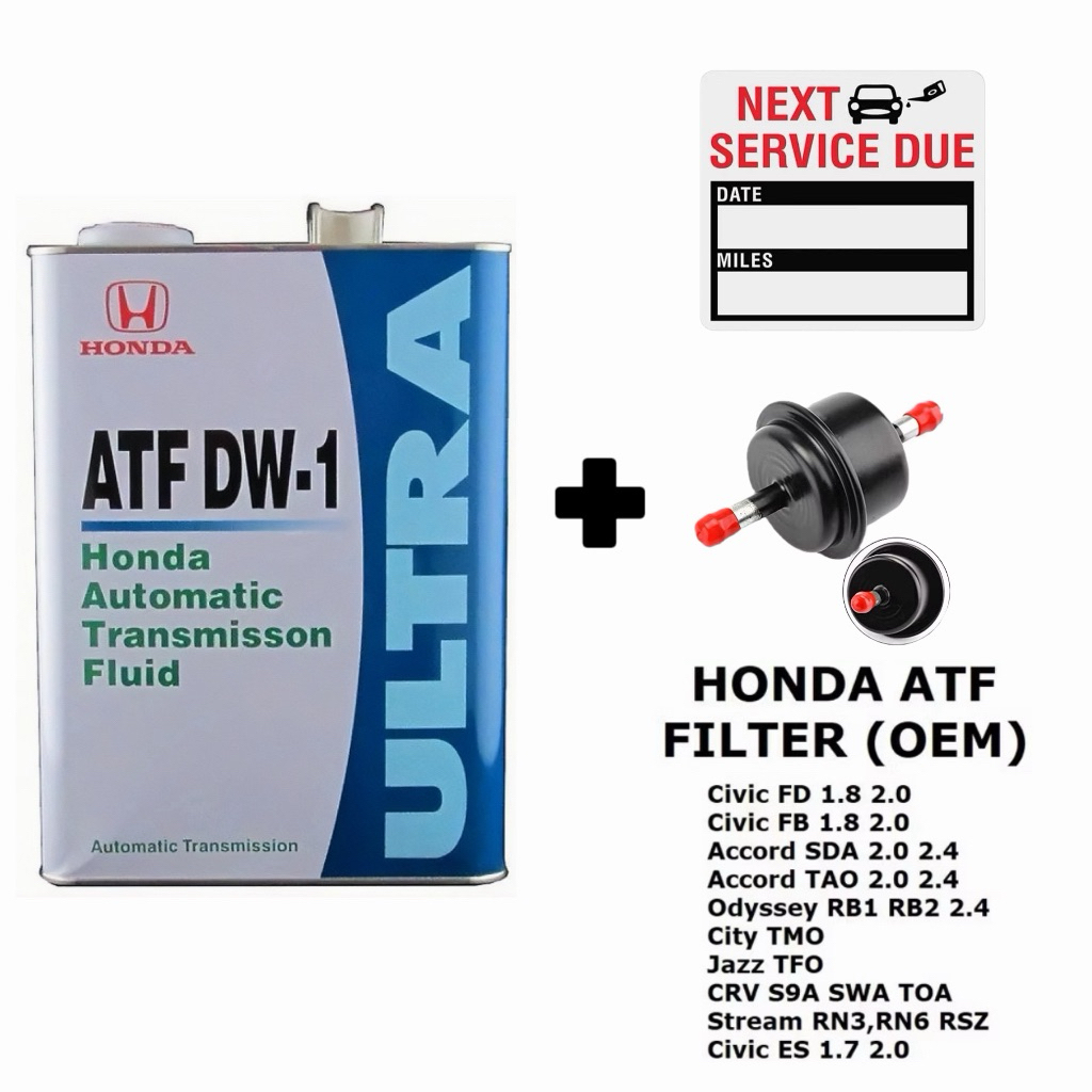 น้ํามันเกียร์ Honda ULTRA DW1 ATF DW-1 (4 ลิตร) สําหรับ Honda , Toyota , Proton , Perodua , Mitsubis