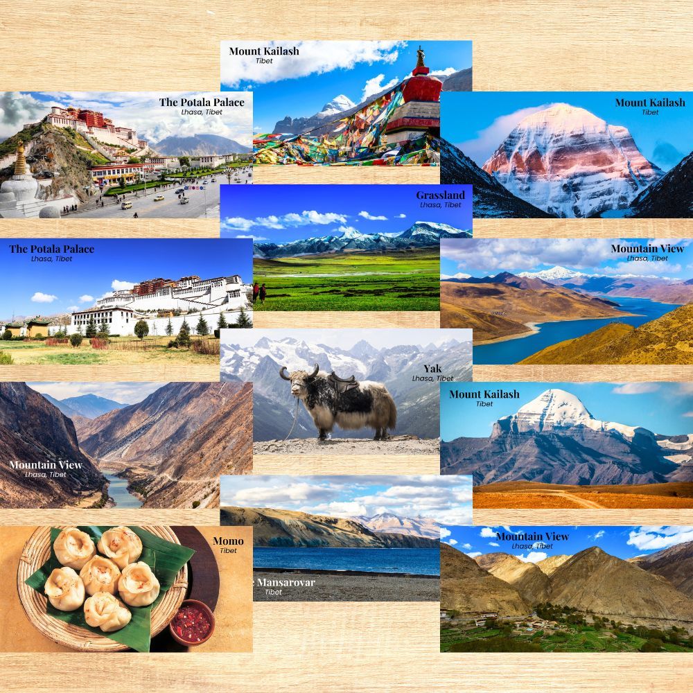 ทิเบต Lhasa ของที่ระลึกตู้เย็นแม่เหล็กประตูอาหารวัฒนธรรมงานรื่นเริง 10 ซม. x 5 ซม.