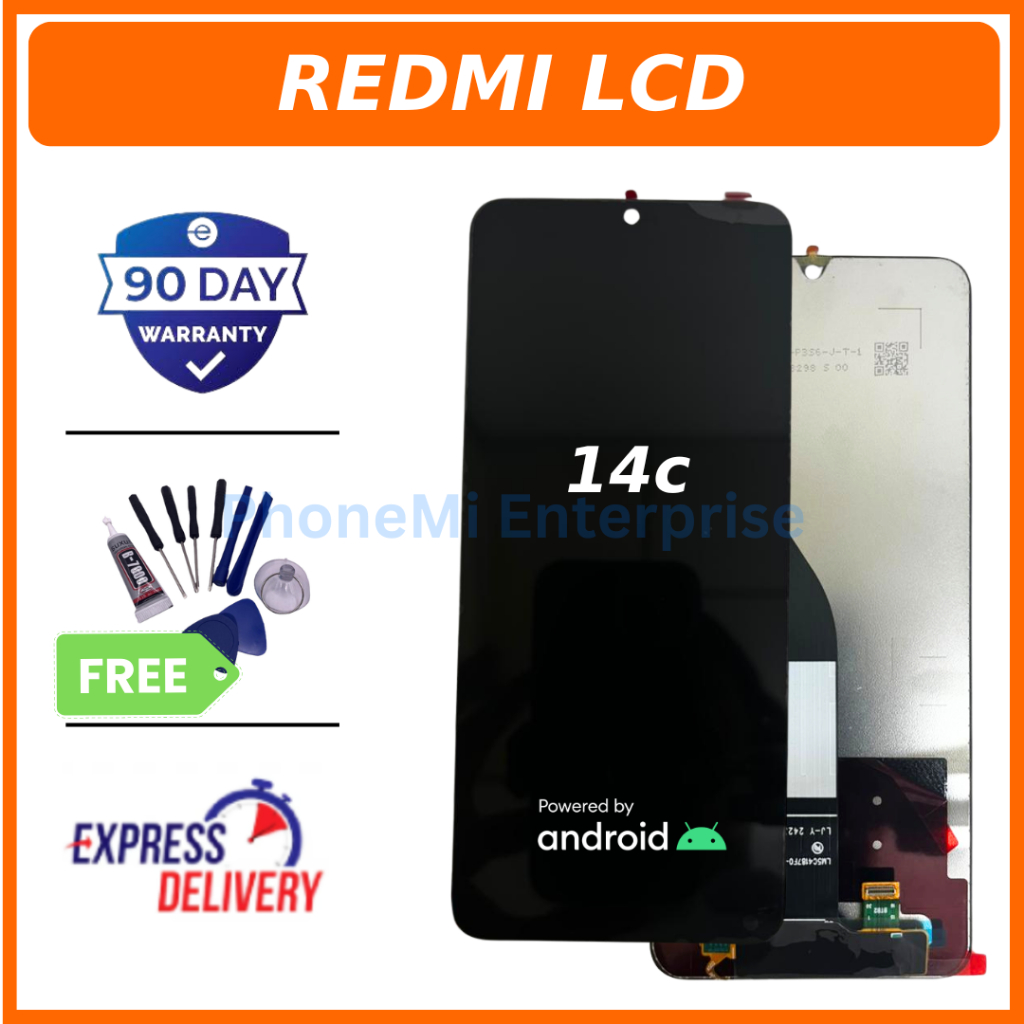 Redmi 14C จอแสดงผล LCD หน้าจอสัมผัสสําหรับ Redmi 14C