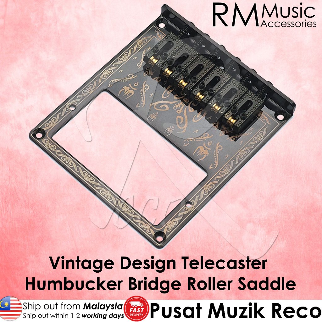 RM กีตาร์ไฟฟ้า Telecaster HUMBUCKER Vintage กีตาร์สะพาน ROLLER อานสะพาน Gitar Elektrik Part Gitar Re