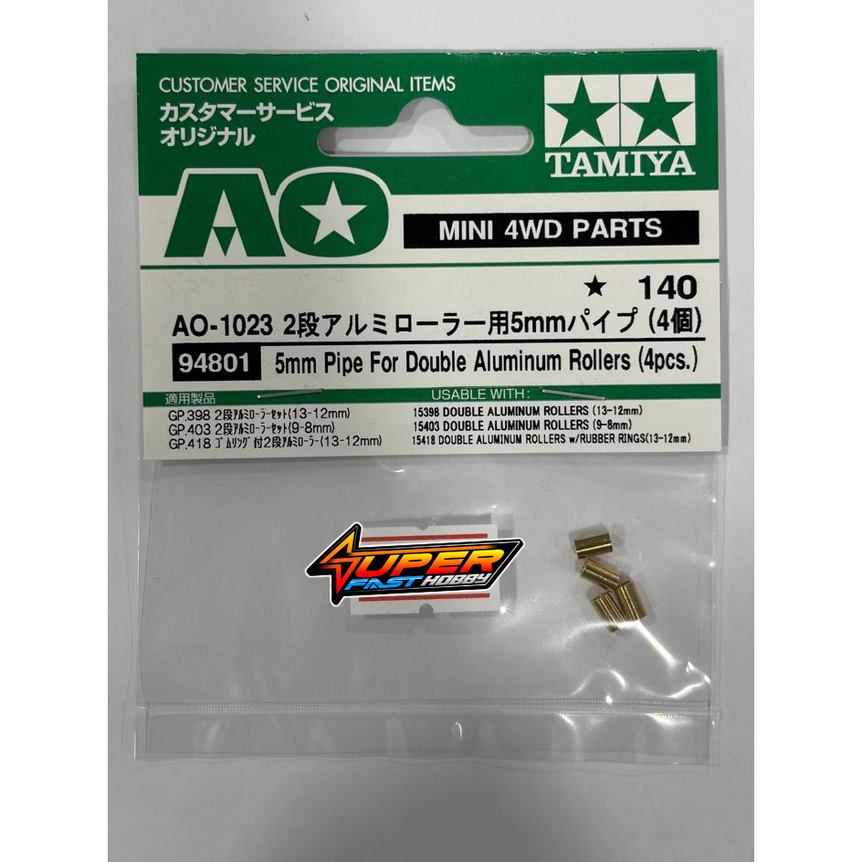 TAMIYA 94801 5mm PIPE FOR DOUBLE ALUMINIUM ROLLERS (4PCS.)