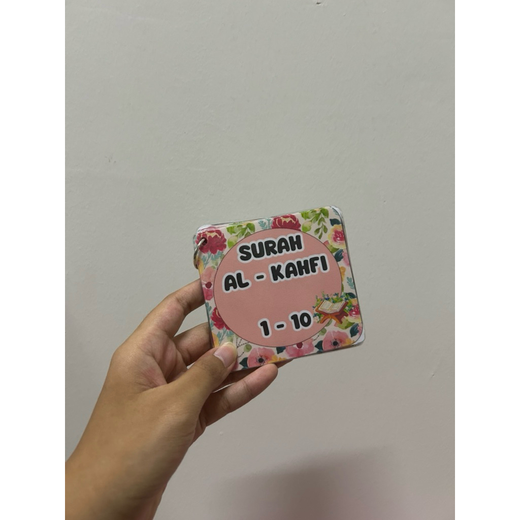 Surah al kahfi flashcard pocket Verse 1-10