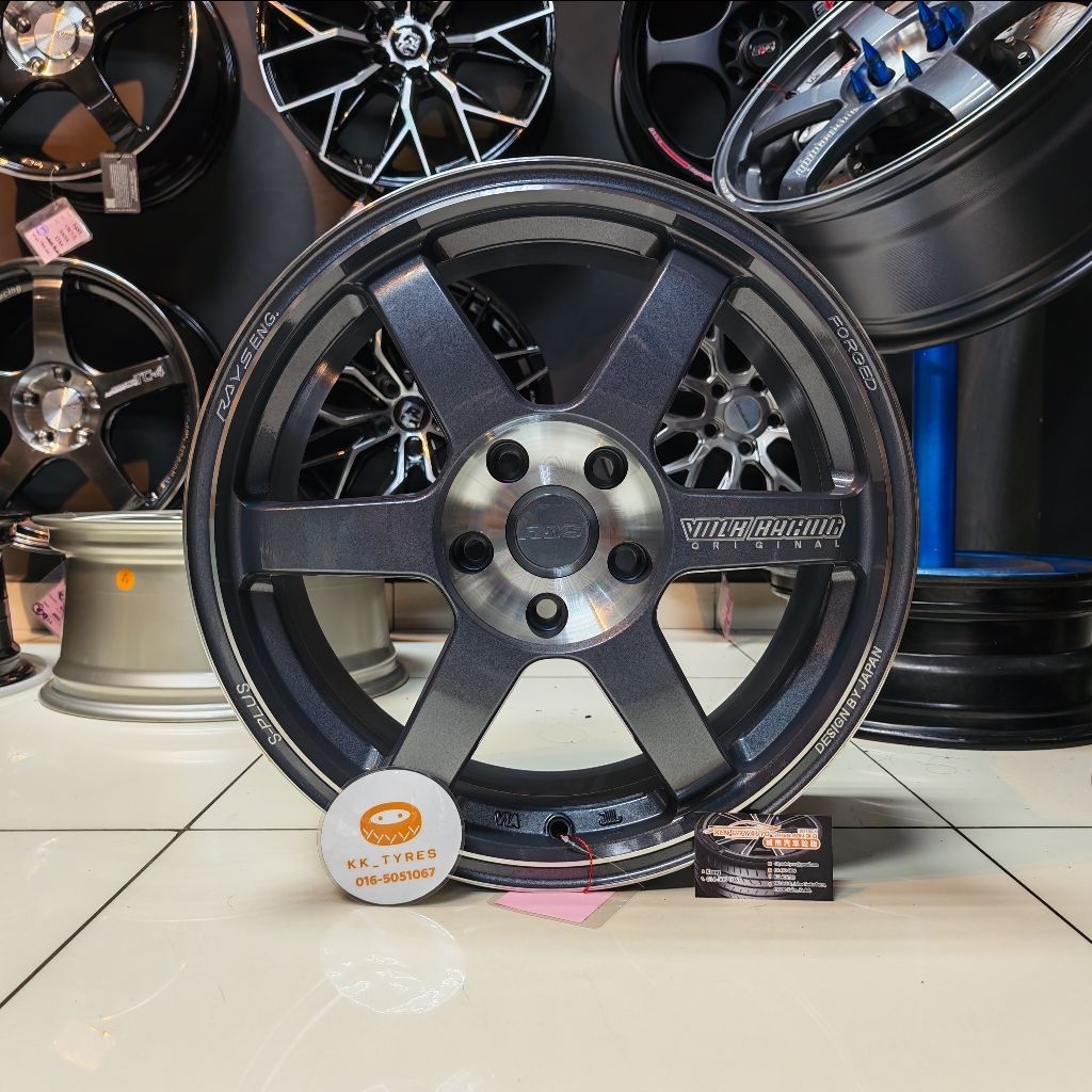 [1PC] ขอบสปอร์ตใหม่ 17 นิ้ว TE37 17X7.5JJ ET38 5H113 GGMLBM