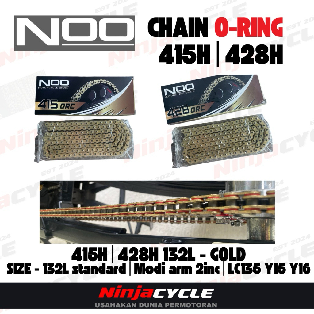 Noo 415H 428H โอริงโซ่ 132L GOLD