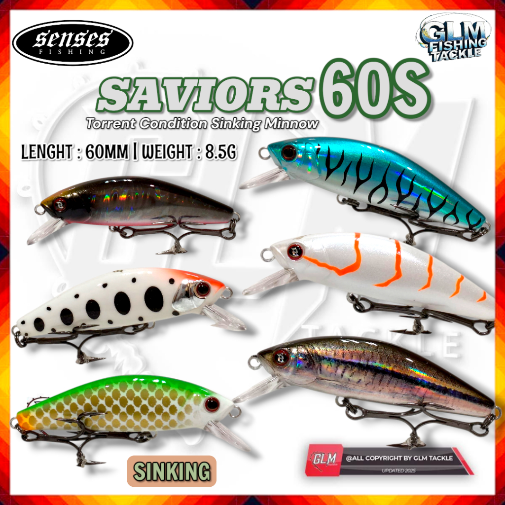 SENSES SAVIORS 60S SINKING 60MM ( 8.5G ) FISHING LURE FOR FISHING